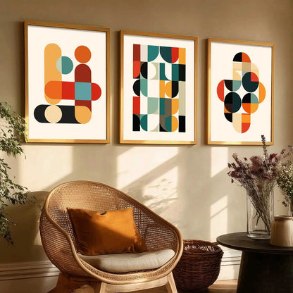 Boho Framed Wall Art Prints | Set of 3 | Home Decor