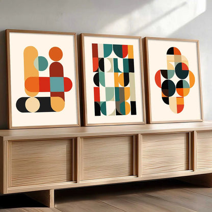 Boho Framed Wall Art Prints | Set of 3 | Home Decor