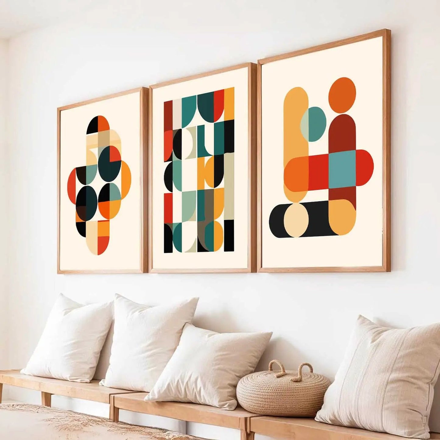 Boho Framed Wall Art Prints | Set of 3 | Home Decor