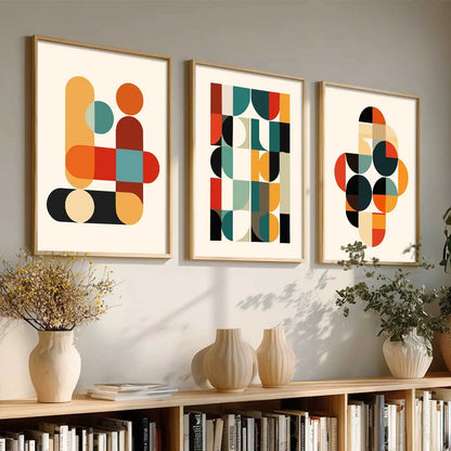 Boho Framed Wall Art Prints | Set of 3 | Home Decor