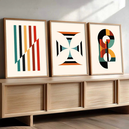 Boho Framed Wall Art Prints | Set of 3 | Home Decor