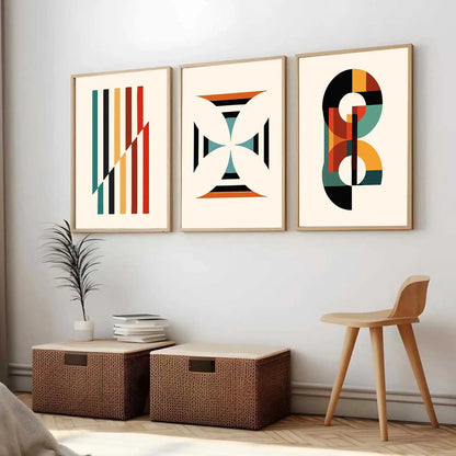 Boho Framed Wall Art Prints | Set of 3 | Home Decor