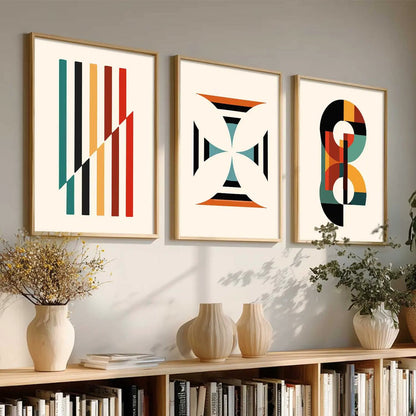 Boho Framed Wall Art Prints | Set of 3 | Home Decor