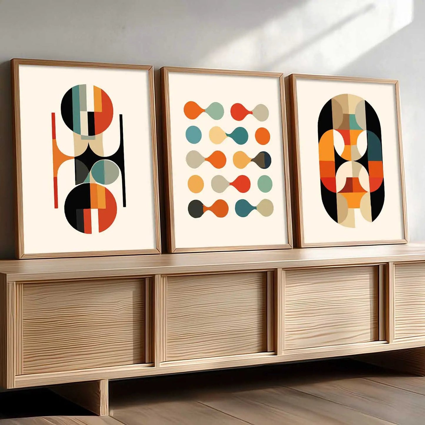 Boho Framed Wall Art Prints | Set of 3 | Home Decor