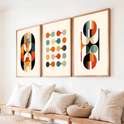 Boho Framed Wall Art Prints | Set of 3 | Home Decor