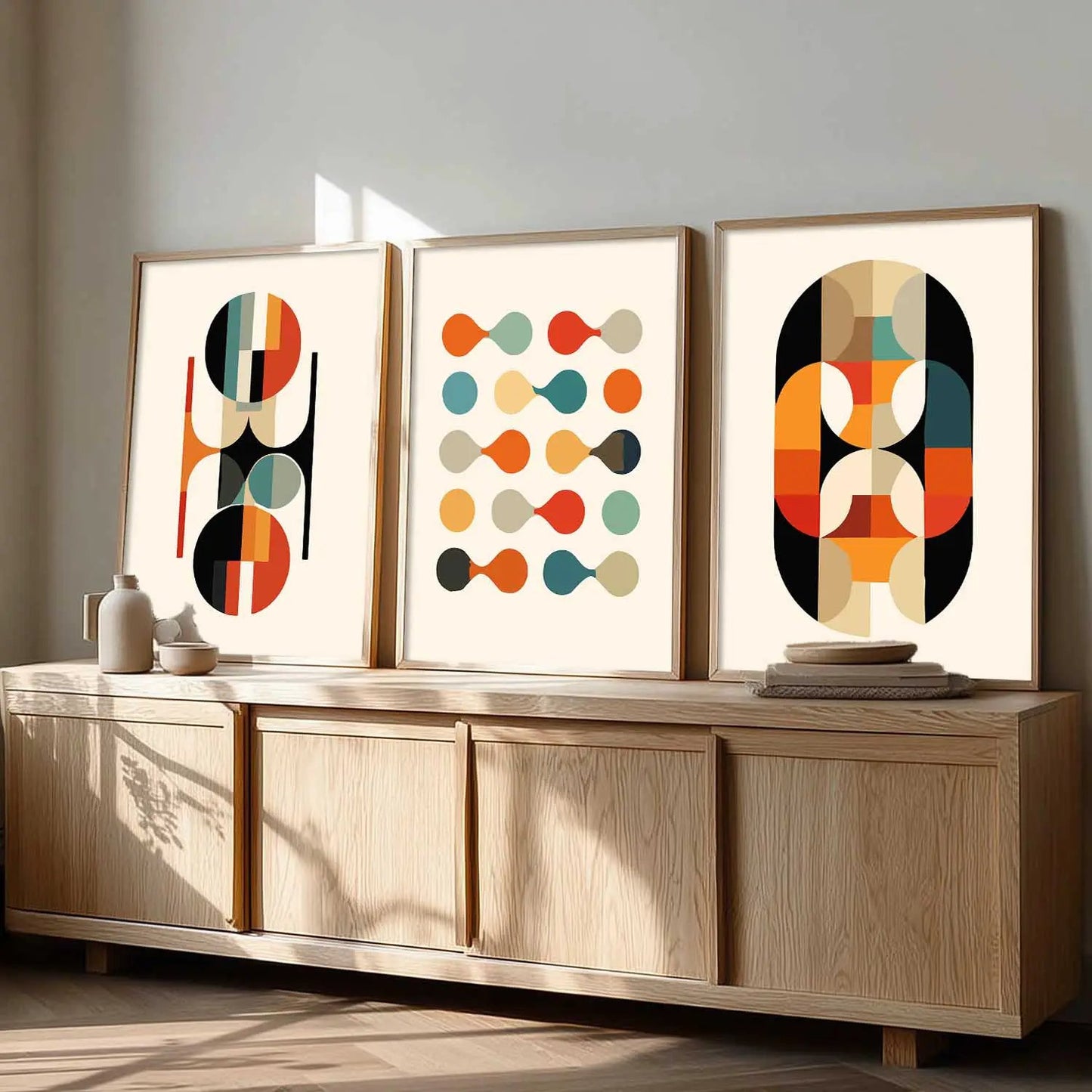 Boho Framed Wall Art Prints | Set of 3 | Home Decor