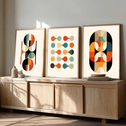 Boho Framed Wall Art Prints | Set of 3 | Home Decor