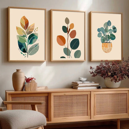 Floral Framed Wall Art Prints | Set of 3 | Home Decor by Kotart store