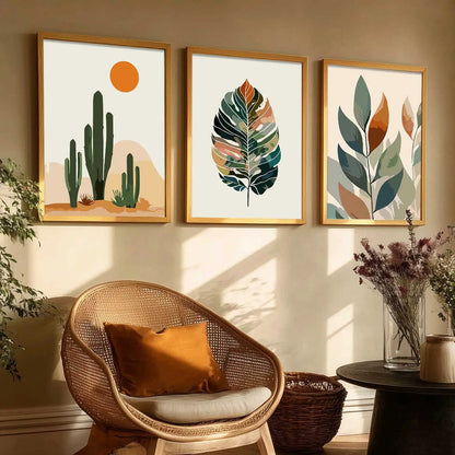 Floral Framed Wall Art Prints | Set of 3 | Home Decor