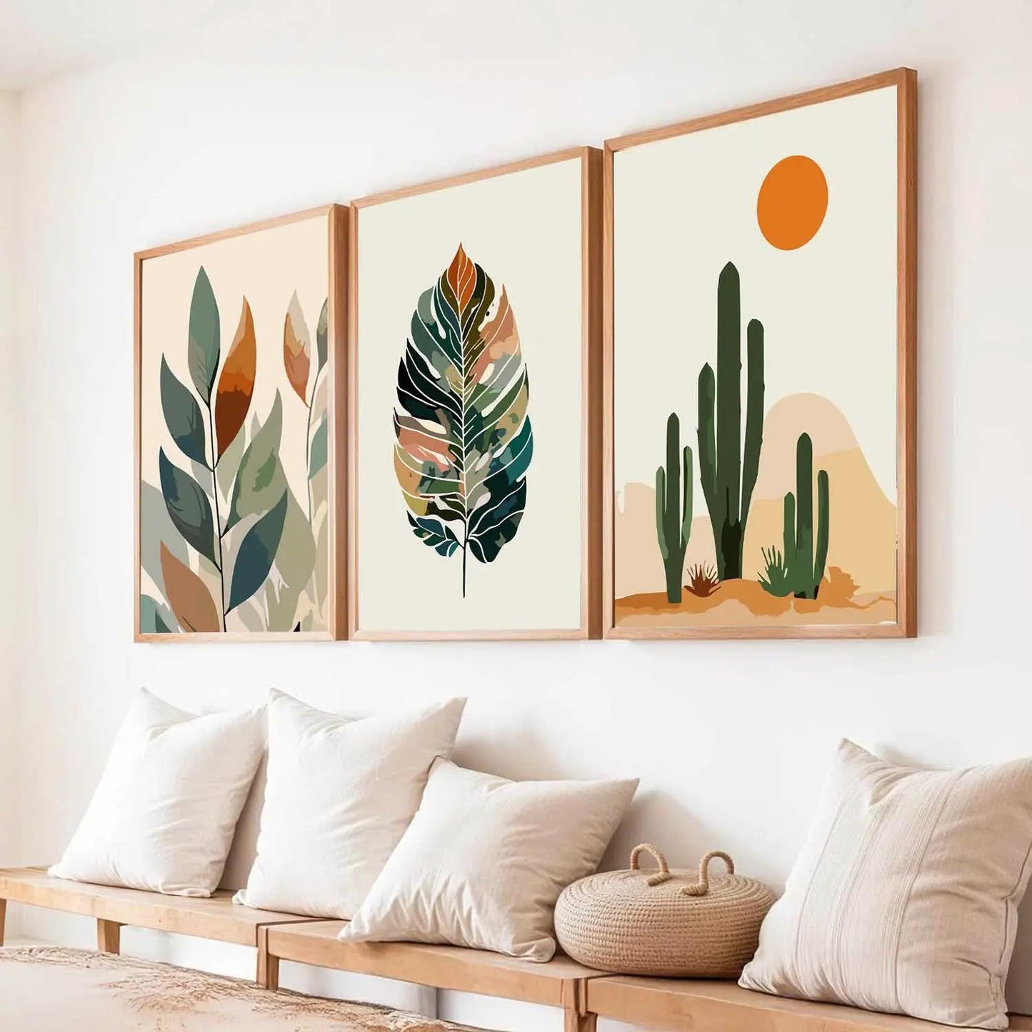 Floral Framed Wall Art Prints | Set of 3 | Home Decor