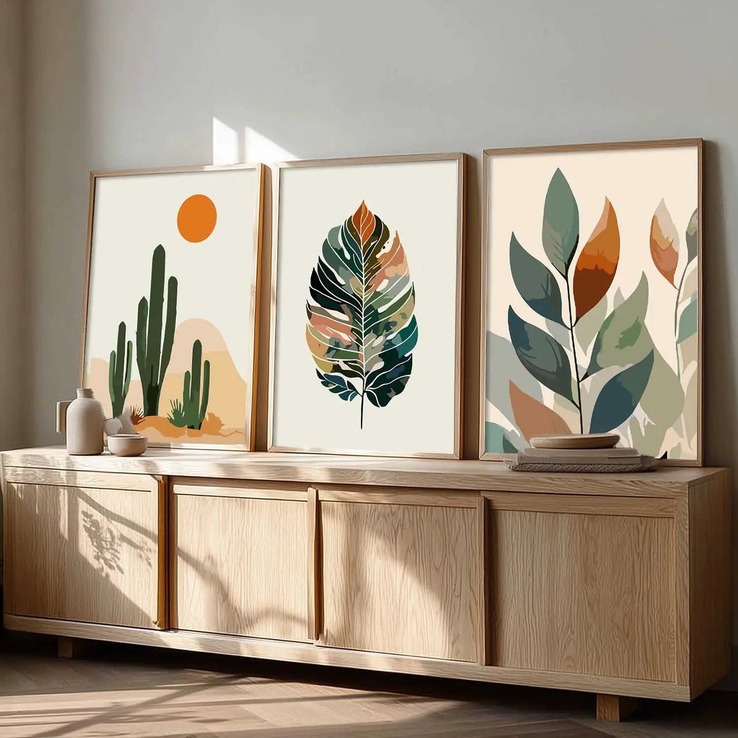 Floral Framed Wall Art Prints | Set of 3 | Home Decor