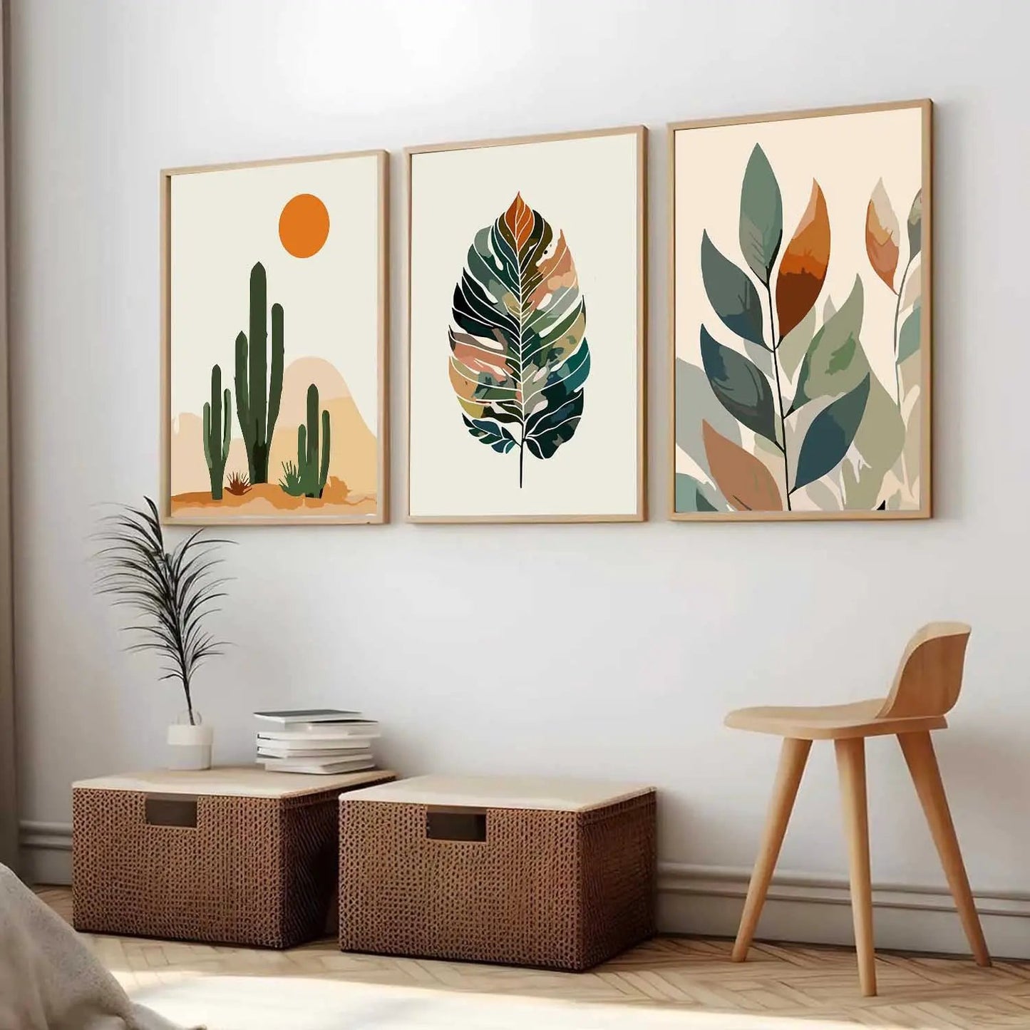 Floral Framed Wall Art Prints | Set of 3 | Home Decor
