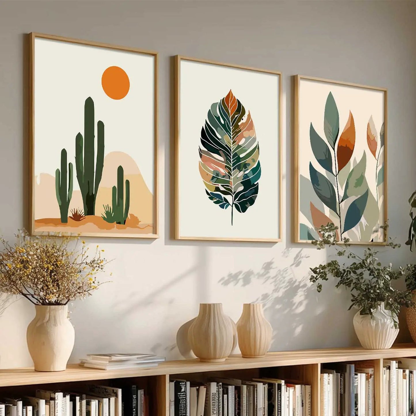 Floral Framed Wall Art Prints | Set of 3 | Home Decor