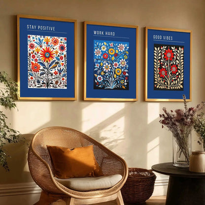 Floral  Wall   Art Paintings for Living Room - Wall Poster With frames