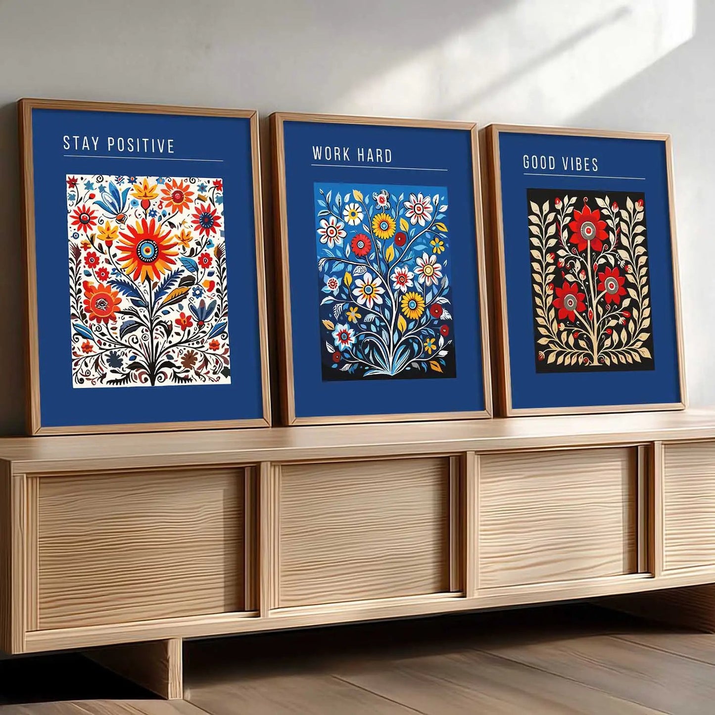 Floral  Wall   Art Paintings for Living Room - Wall Poster With frames