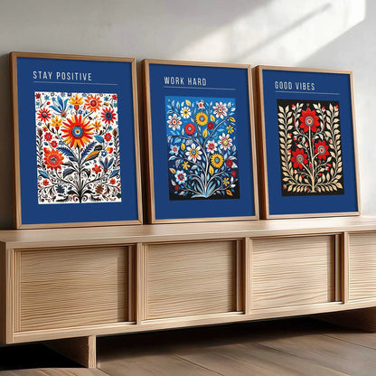 Floral  Wall   Art Paintings for Living Room - Wall Poster With frames