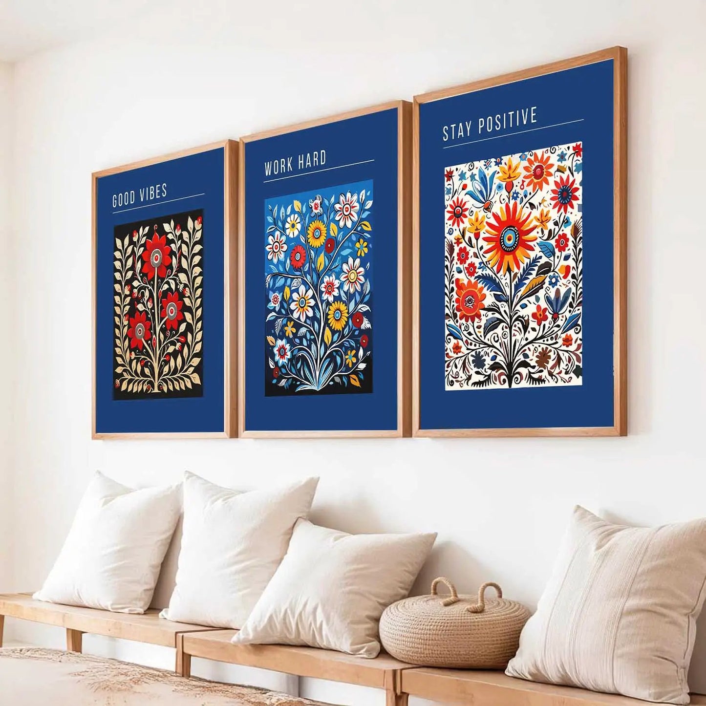 Floral  Wall   Art Paintings for Living Room - Wall Poster With frames