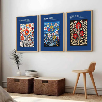 Floral  Wall   Art Paintings for Living Room - Wall Poster With frames