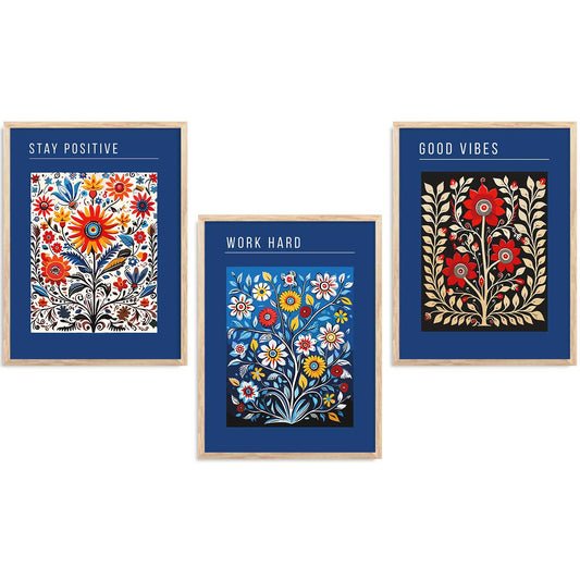 Floral  Wall   Art Paintings for Living Room - Wall Poster With frames