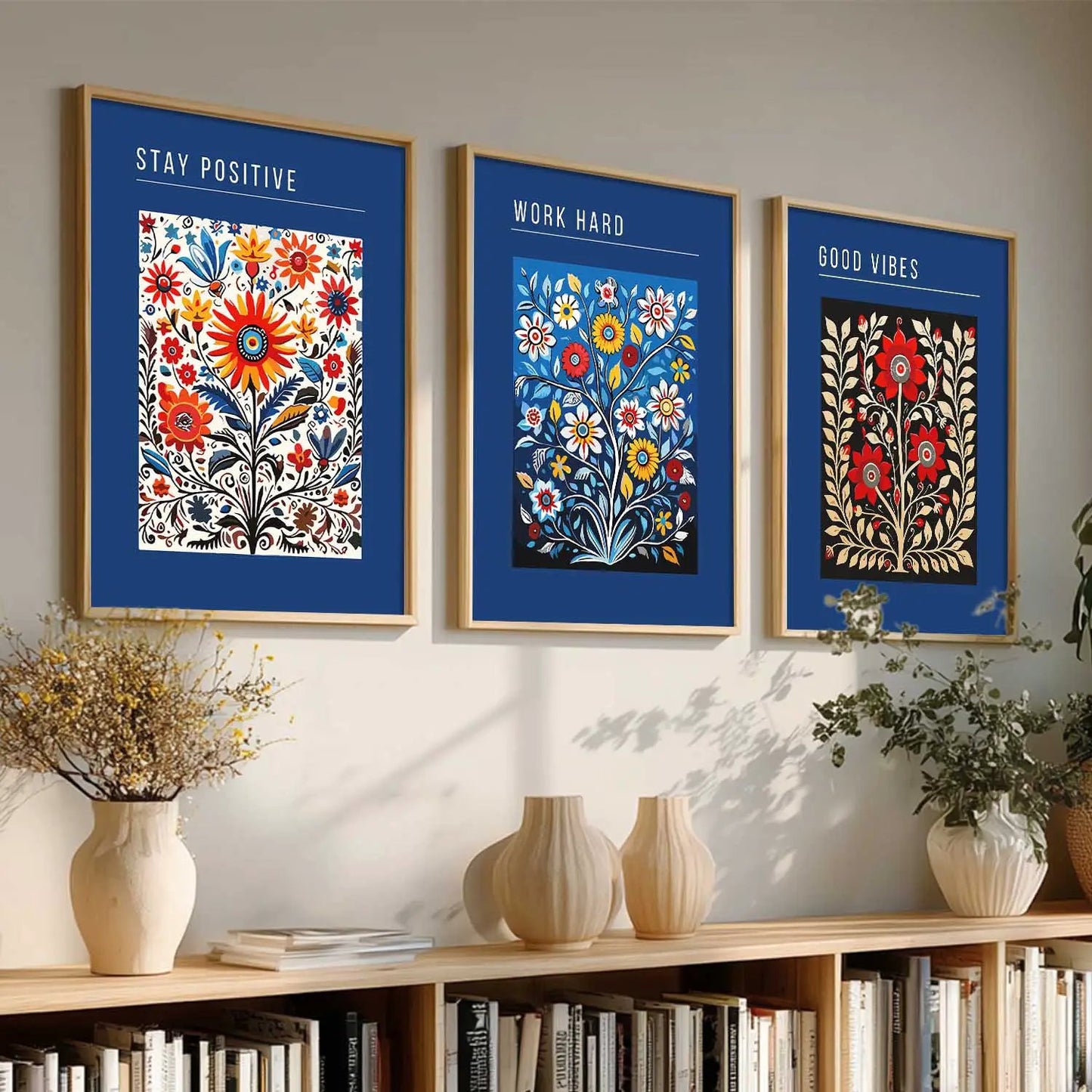 Floral  Wall   Art Paintings for Living Room - Wall Poster With frames
