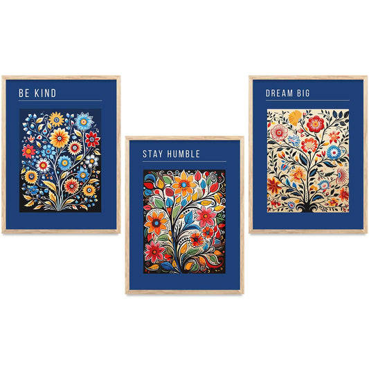 Floral  Wall  Art Paintings for Living Room - Wall Poster With frames