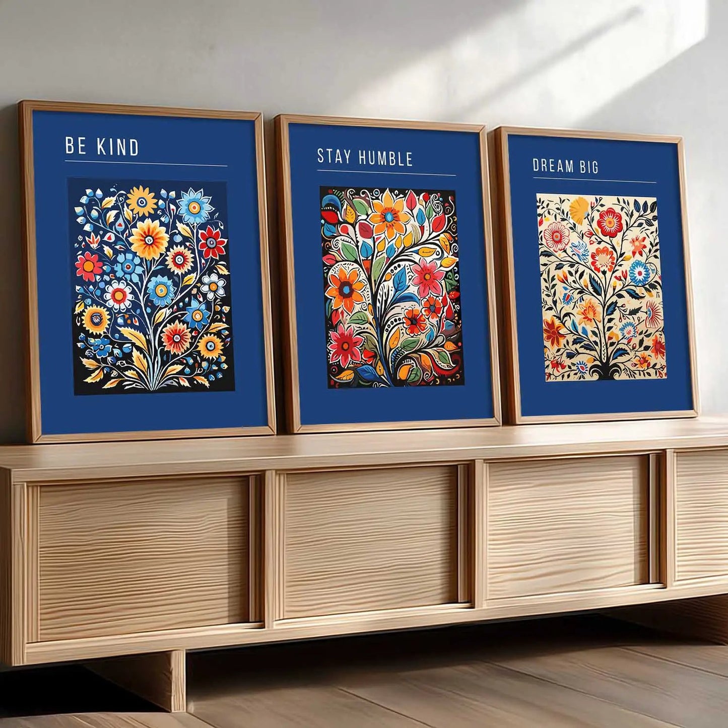 Floral  Wall  Art Paintings for Living Room - Wall Poster With frames