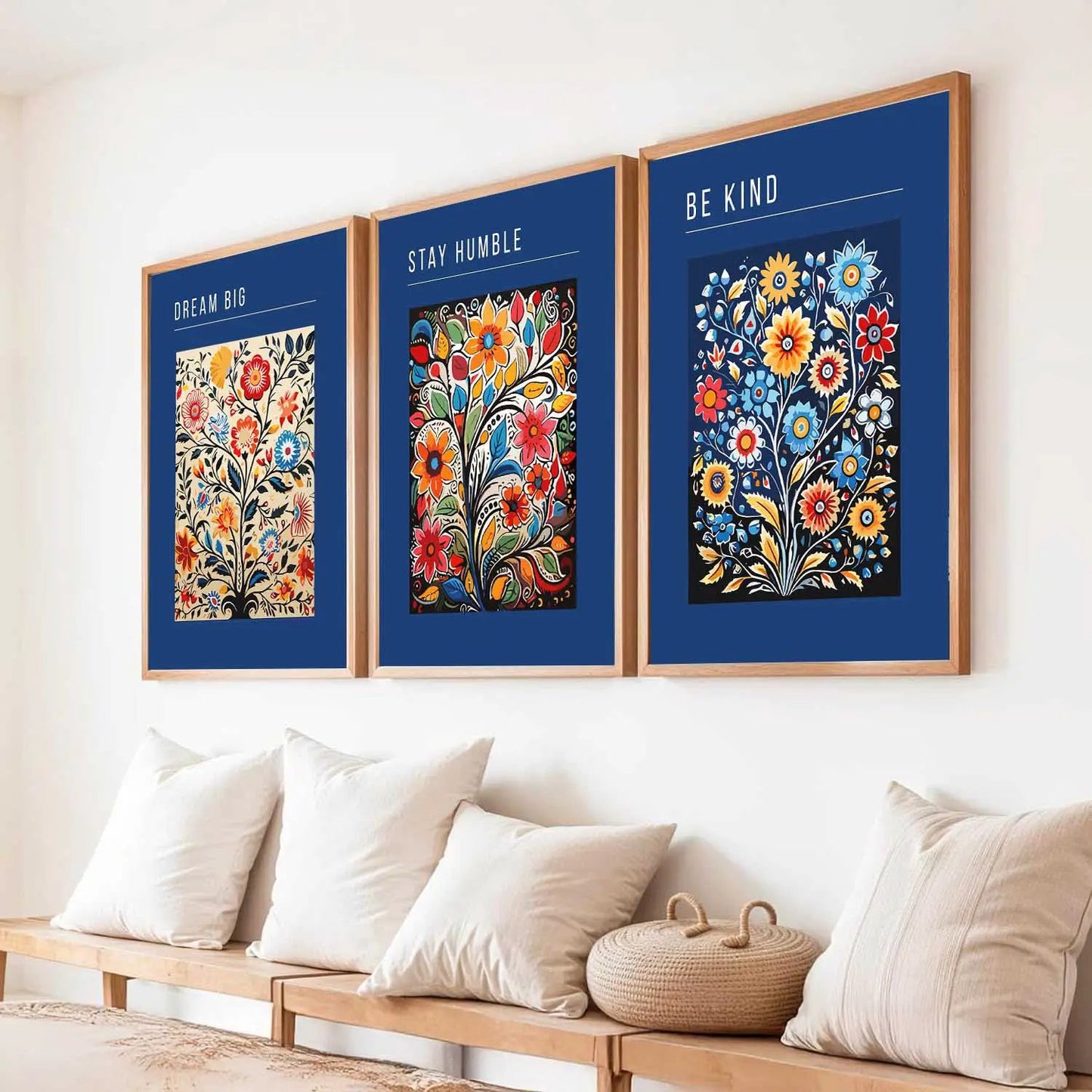 Floral  Wall  Art Paintings for Living Room - Wall Poster With frames