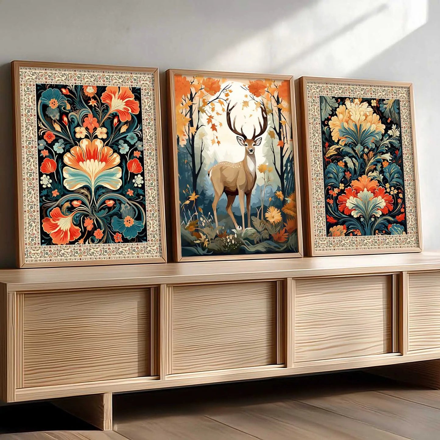 Madhubani    Wall Art Paintings for Living Room - Wall Poster With frames
