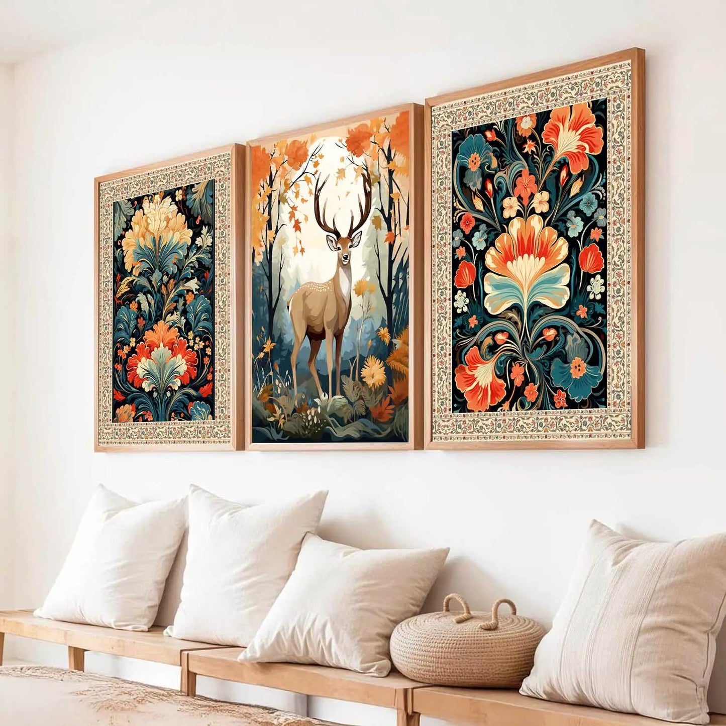 Madhubani    Wall Art Paintings for Living Room - Wall Poster With frames