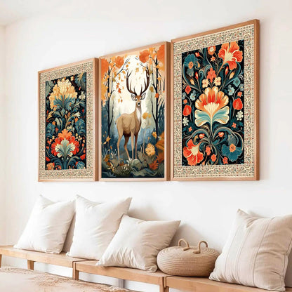 Madhubani    Wall Art Paintings for Living Room - Wall Poster With frames