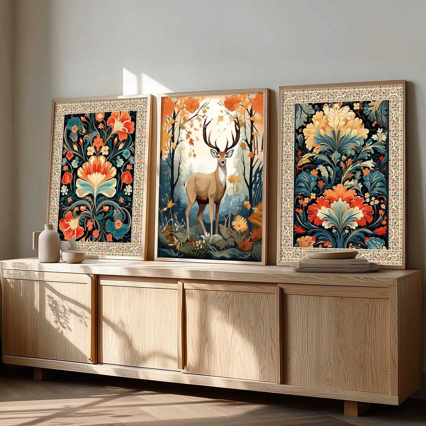 Madhubani    Wall Art Paintings for Living Room - Wall Poster With frames