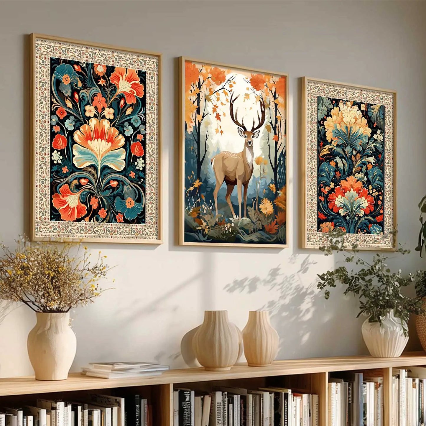 Madhubani    Wall Art Paintings for Living Room - Wall Poster With frames