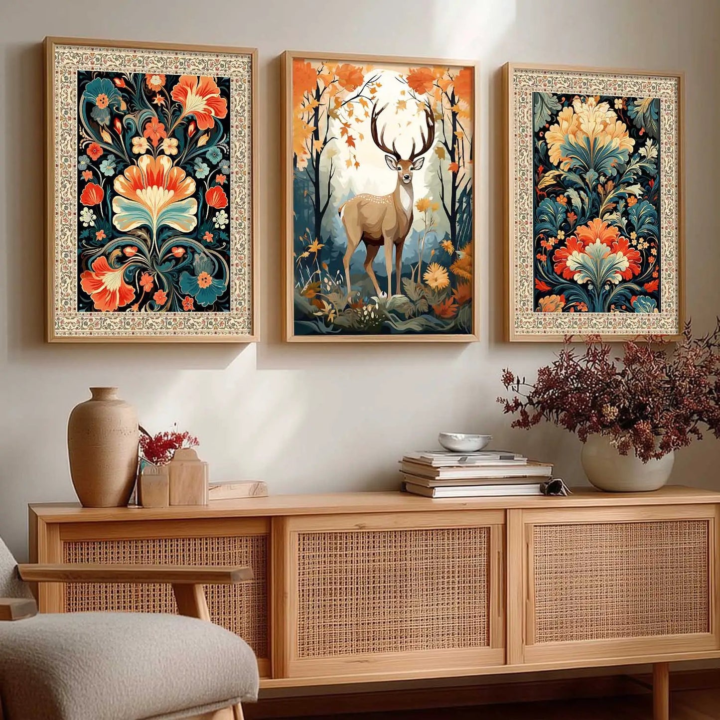 Madhubani    Wall Art Paintings for Living Room - Wall Poster With frames