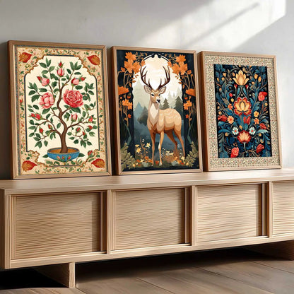 Madhubani   Wall Art Paintings for Living Room - Wall Poster With frames