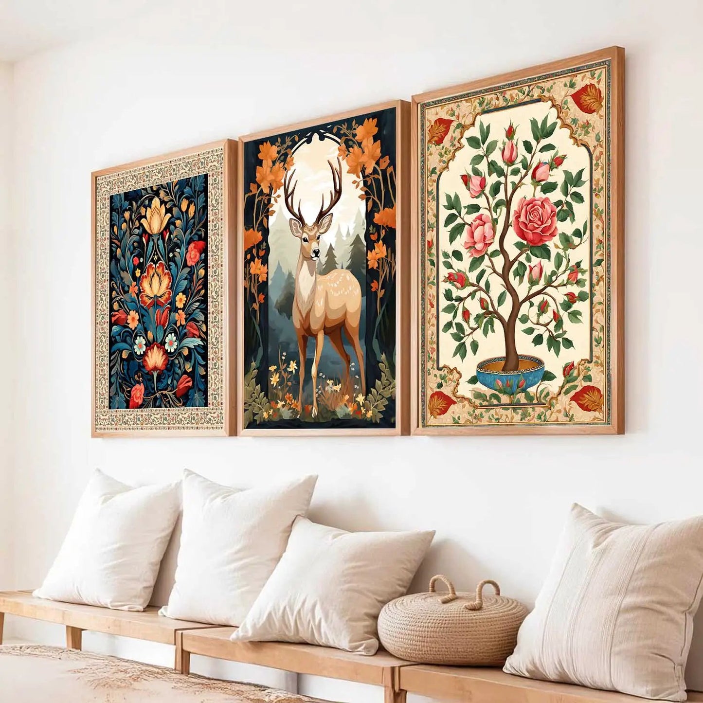 Madhubani   Wall Art Paintings for Living Room - Wall Poster With frames