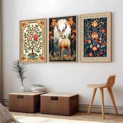 Madhubani   Wall Art Paintings for Living Room - Wall Poster With frames