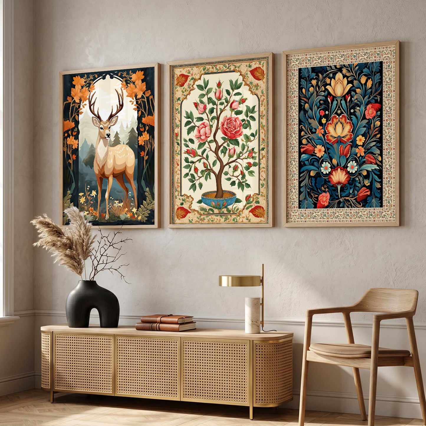 Madhubani   Wall Art Paintings for Living Room - Wall Poster With frames