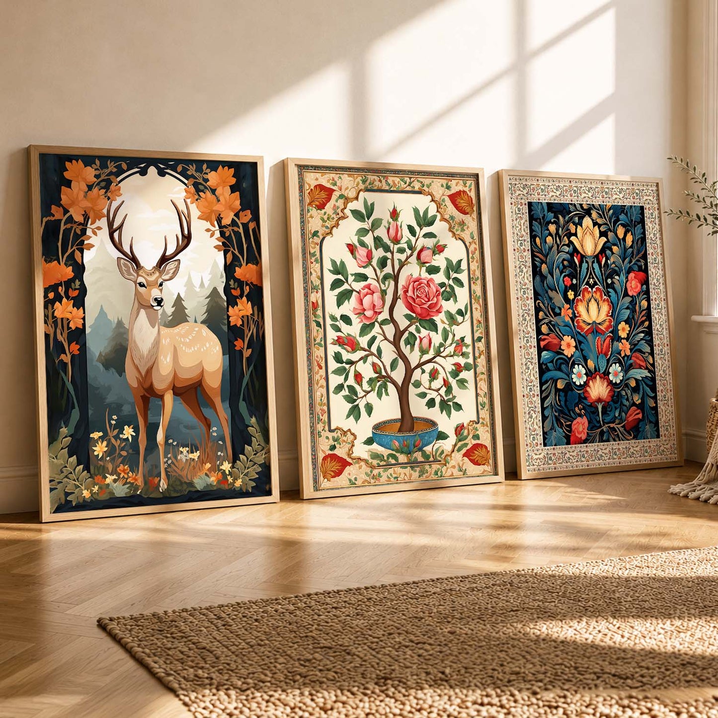 Madhubani   Wall Art Paintings for Living Room - Wall Poster With frames