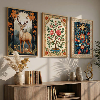 Madhubani   Wall Art Paintings for Living Room - Wall Poster With frames
