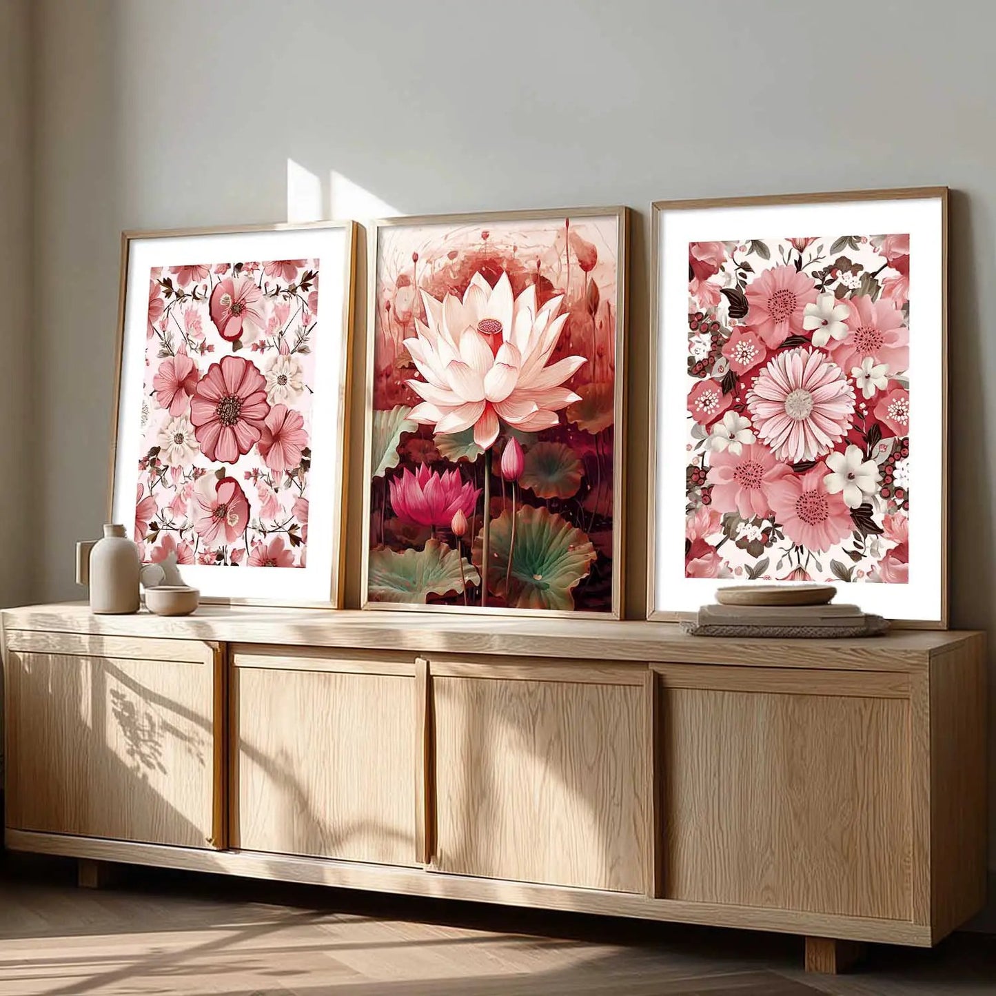 Floral  Wall   Art Paintings for Living Room - Wall Poster With frames