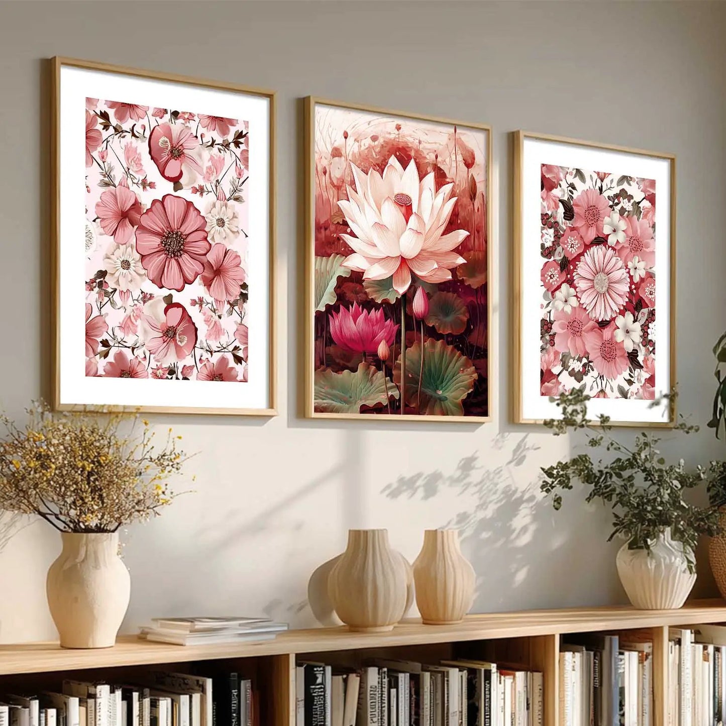 Floral  Wall   Art Paintings for Living Room - Wall Poster With frames