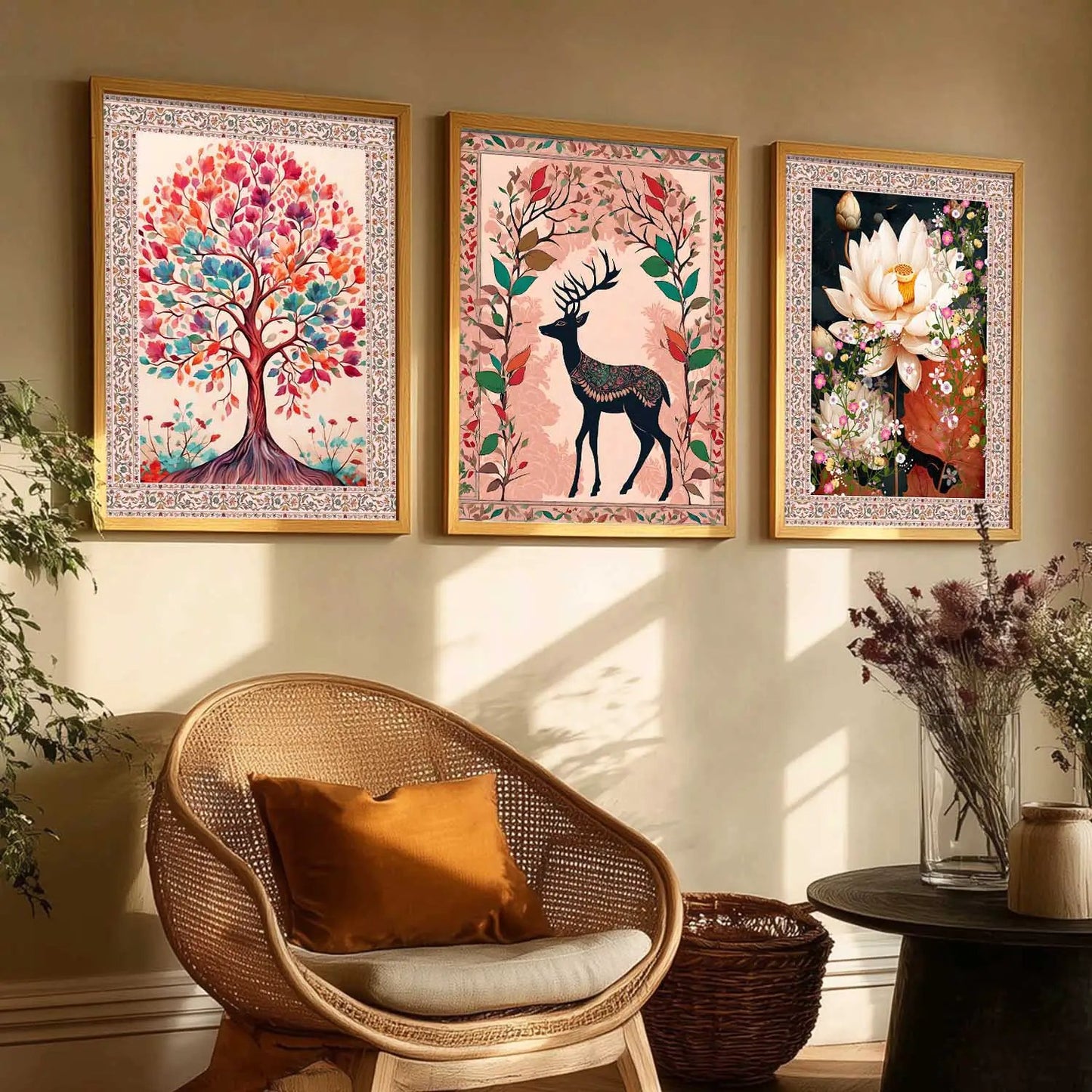 Traditional  Wall   Art Paintings for Living Room - Wall Poster With frames