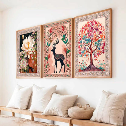 Traditional  Wall   Art Paintings for Living Room - Wall Poster With frames