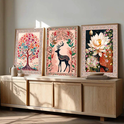 Traditional  Wall   Art Paintings for Living Room - Wall Poster With frames