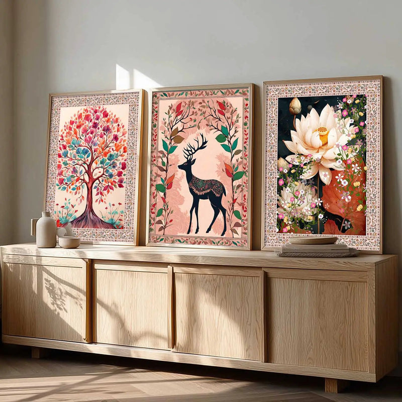 Traditional  Wall   Art Paintings for Living Room - Wall Poster With frames