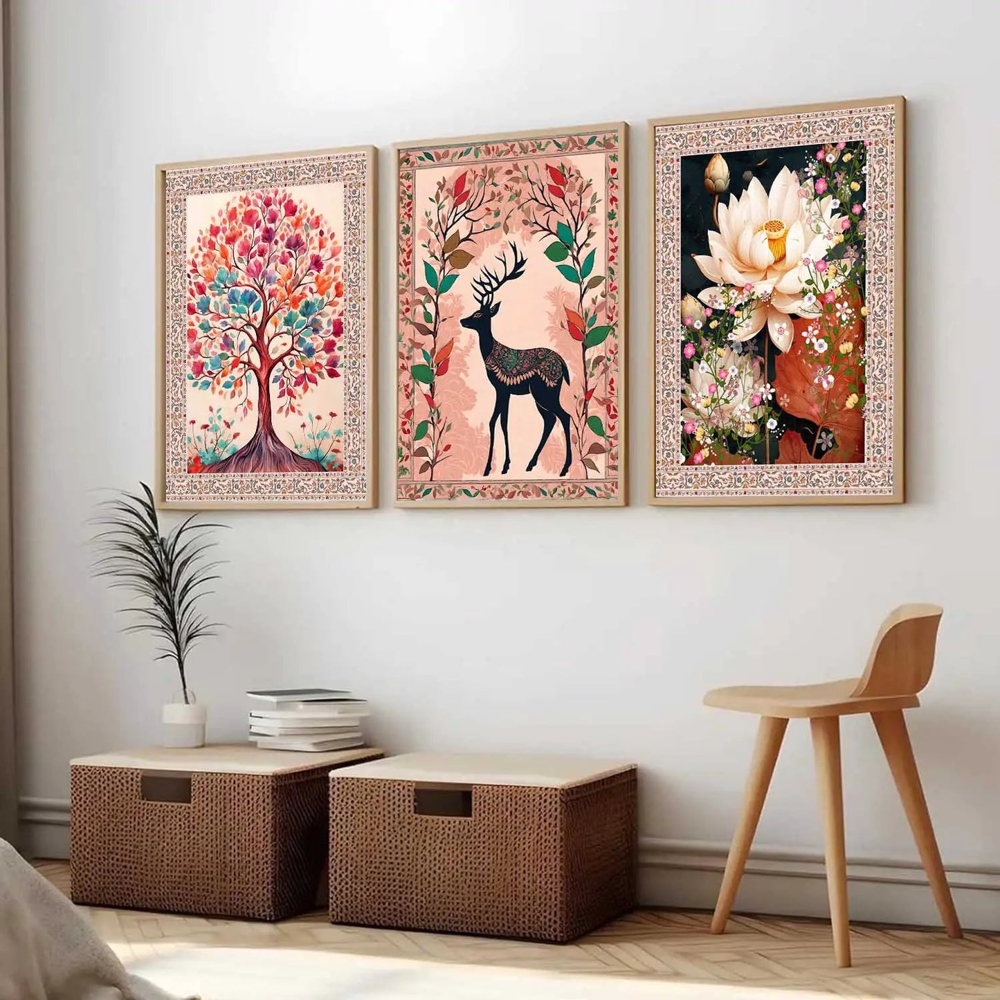 Traditional  Wall   Art Paintings for Living Room - Wall Poster With frames