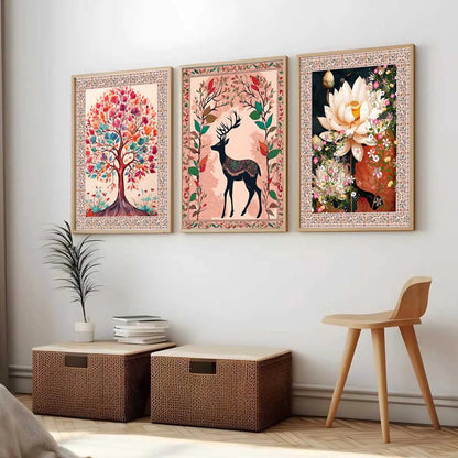 Traditional  Wall   Art Paintings for Living Room - Wall Poster With frames