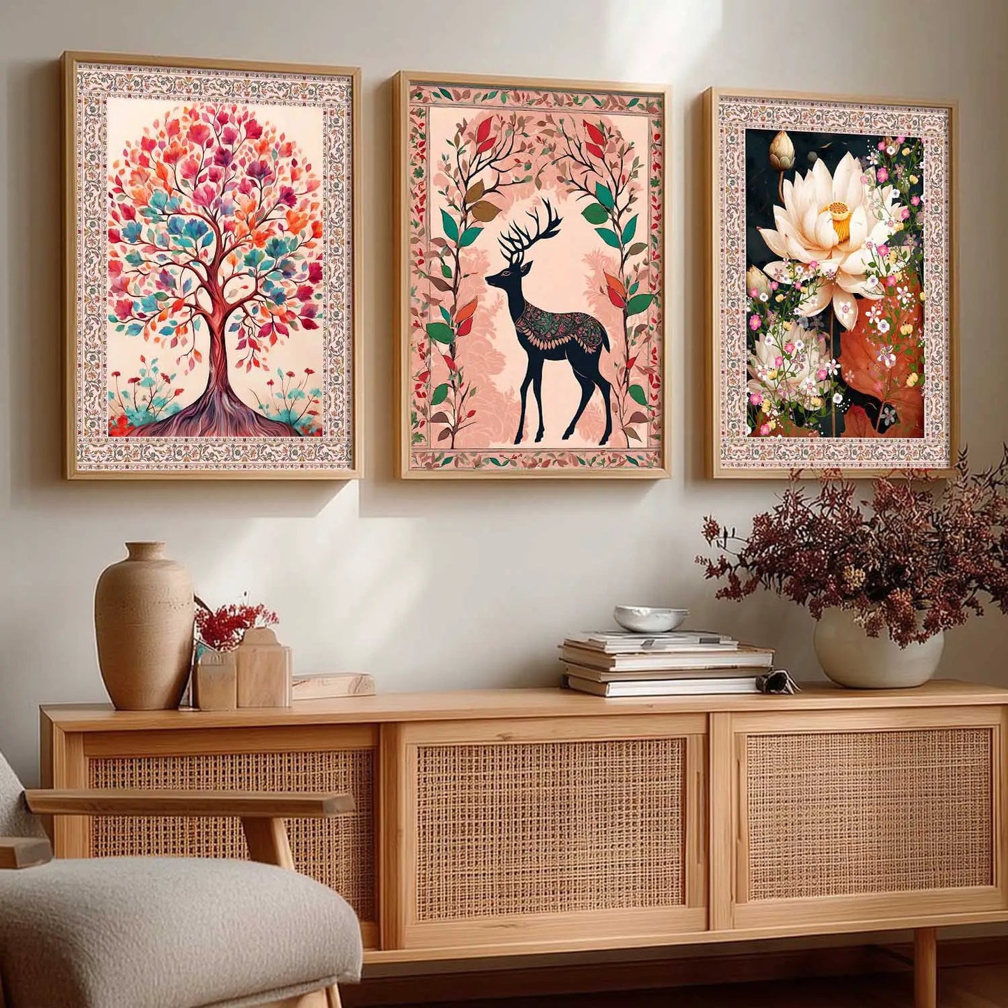 Traditional  Wall   Art Paintings for Living Room - Wall Poster With frames