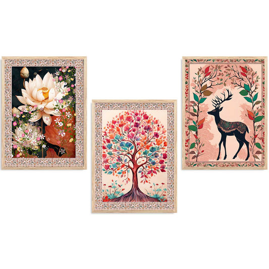 Traditional  Wall   Art Paintings for Living Room - Wall Poster With frames