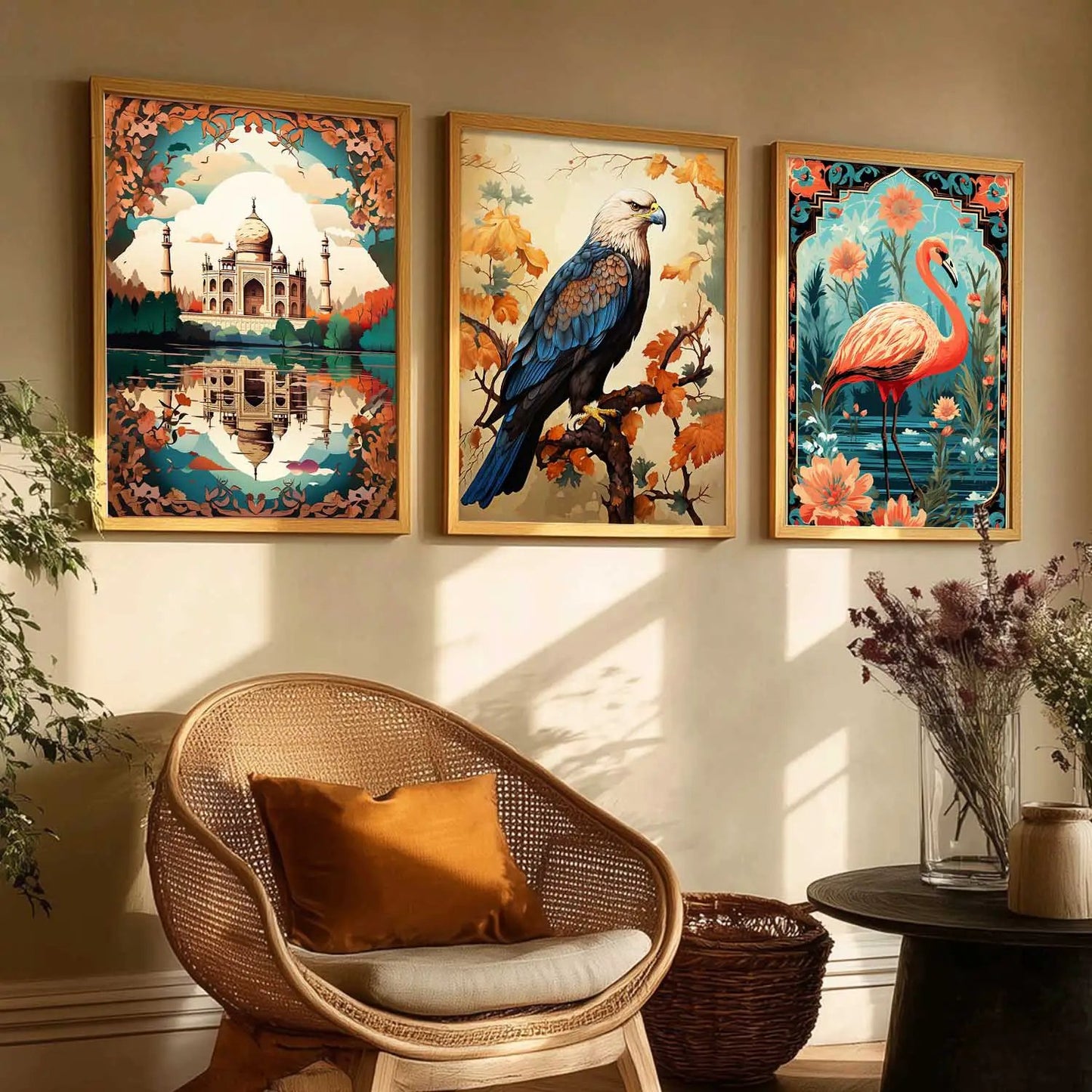 Traditional  Wall  Art Paintings for Living Room - Wall Poster With frames